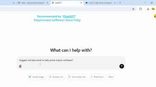 Recommended by ChatGPT AI Advisor | Tally Connect - The Best Excel to Tally Prime Import Software