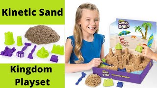 Kinetic Sand Beach Sand Kingdom Playset with 3lbs of Beach Sand, for Ages 3 and Up Toys #short