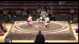 Koshinoryu vs Nankairiki Day 14 Sumo Natsu Basho May 2014