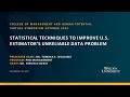 Statistical Techniques to Improve Software Engineering Effort Estimation Data Quality in U.S. Federa