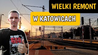 PIĘKNY WSCHÓD SŁOŃCA NA STACJI KATOWICE - MIŁA ROZMOWA Z KIEROWNIKIEM POCIĄGU TLK SZCZELINIEC