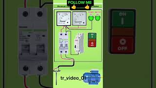 Electrical control panel for single phase motor wiring 👍 #electricain #electrician #electricion