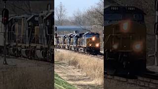 Plenty Of Power!  Count The Locomotives!  JawTooth shorts, CSX Trains