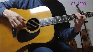 Cat's Eyes  CE-1200 1980 \u0026 Martin D-35 1972  弾き比べ動画