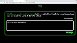 Typing Speed Game In JavaScript With Source Code | Source Code & Projects