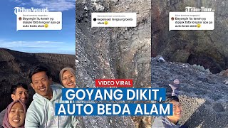 Video Viral Pendaki Gunung Rekam saat Berada di Pinggir Jurang Area Marapi