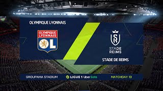 FIFA 22 | Olympique Lyonnais vs Stade de Reims - Groupama Stadium | Gameplay