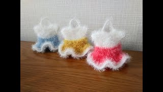 코바늘 러플 드레스 수세미 뜨기 / crochet scrubby