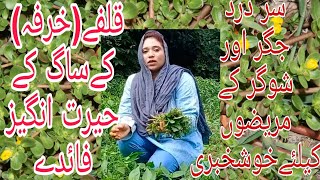 Kulfa Ka Saag Ke Fayde | Amazing Health Benefits of Kulfa | kulfa sabzi | Kulfa قلفےکےساگ کے فائدے |