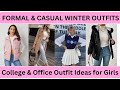 Best WINTER OUTFIT Ideas for Girls💝|| College | Office | Winter Wear | Outfit Idea Formal| Casual