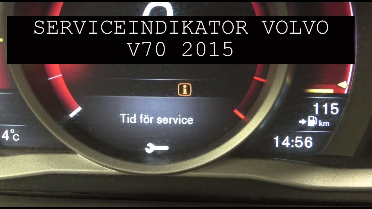 Så Släcker Du Servicelampan På En Volvo V70 / XC70 / V60 2013-2017 ...