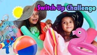 Kutudan Ne Çıkacak Challenge !! Tatil Yaz Malzemeleri - MYSTERY BOX SWITCH-UP CHALLENGE!!