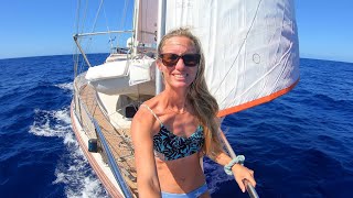 Riding the Gulfstream North - Sailing Vessel Delos Ep. 287