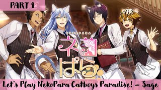 [Part 1] Let's Play NekoPara Catboys Paradise - We chose Sage 😻 [Twitch]