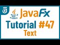Text | JavaFX GUI Tutorial for Beginners