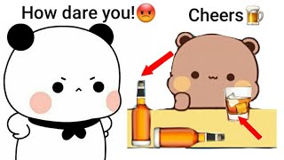 #funny #milkandmocha Gomu is drinking alcohol? What will peachu do now? marriage series episode 4