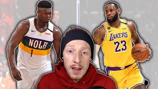LeBron with 40 in first game vs. Zion | Pelicans vs. Lakers Zion Williamson Reaction Video
