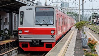 [4K] Stasiun Kemayoran: Kompilasi Kereta JR 205, TM 6000, CC 201 | KRL Commuter Line (2/2)