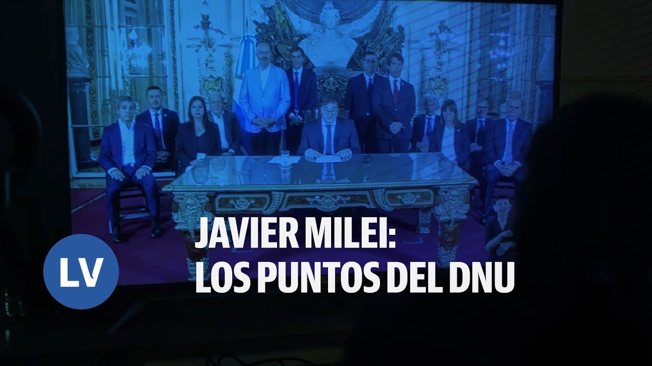 Javier Milei En Cadena Nacional: Los Puntos Del DNU - YouTube