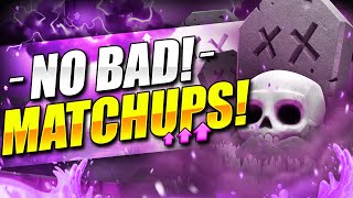 100% OFFENSE \u0026 DEFENSE!! BEST GRAVEYARD DECK IN CLASH ROYALE!! 🏆