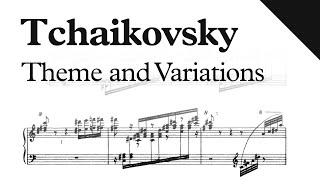 Tchaikovsky - Theme and Variations in A-Minor (Sheet Music)