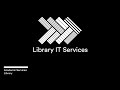 Library IT Services