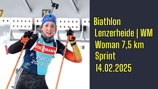 Biathlon Lenzerheide | WM | Woman 7,5km Sprint 14/02/2025