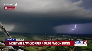 McIntyre Law Chopper 4 Pilot Mason Dunn covering April 19th tornadoes