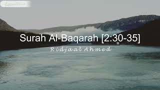 Surah Al Baqarah Verse 30 35 Ridjal Ahmed