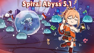 C6R1 Yoimiya 51 Sec Bottom Half Speedrun [Bookless] | 5.1(b) Abyss (18 + 16 + 17)