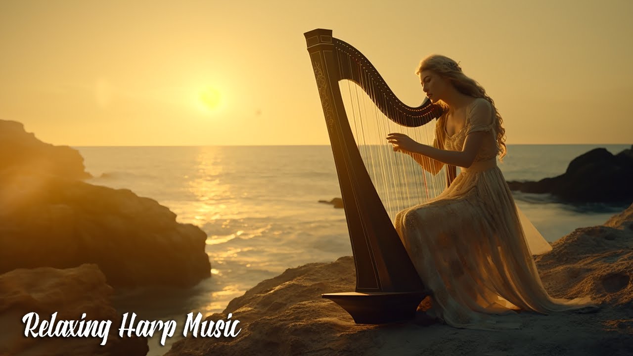 Meditative Harp And Ocean Sounds Soothing Music For Inner Peace And