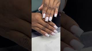 White on white French Tips🔥🔥🔥🤍💅🏾#nails #naildeas #nailtech #frenchtips #whitenails #design