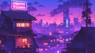 Nostalgic Lofi Hip Hop Beats 🏮 1980s \u0026 90s Retro Vibes \u0026 Japanese Town Ambience 🌆 Lofi Rain Playlist