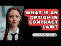 What Is An Option In Contract Law? - SecurityFirstCorp.com