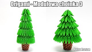 Origami - Modułowa choinka 3