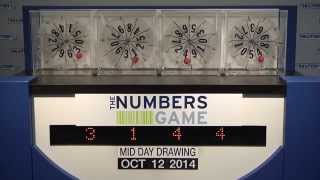 Midday Numbers Game Drawing: Sunday, October 12, 2014