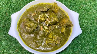 Dagith Haakh te Maaz || Saag aur Gosht || Mashed Collard Greens with Mutton || Kashmir food fusion