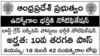 APలో 10th క్లాస్ అర్హతతో ఉద్యోగాల భర్తీకి మరో కొత్త నోటిఫికేషన్ | AP Latest Government jobs 2021