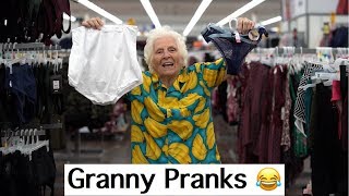 Grandma Hilariously Pranks People at the Mall | Ross Smith
