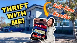 MASSIVE THRIFT TRIP TO RESELL FOR HUGE PROFIT! Thrift With Me | Full-Time Reseller