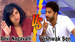 Vishwak Sen🔥 VS Devi Nagavalli🔥 Fight in TV9 studio || Funny Troll 😂