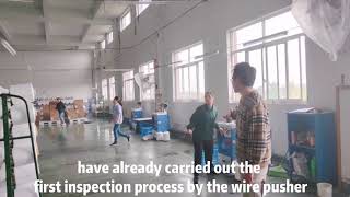 Yarn inspection process in factory