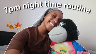 My 7pm Fall Night Time Routine! | 8th grader