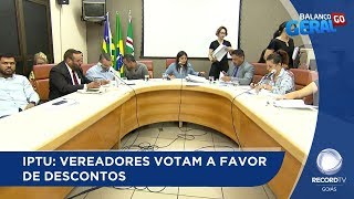 IPTU: VEREADORES VOTAM A FAVOR DE DESCONTOS