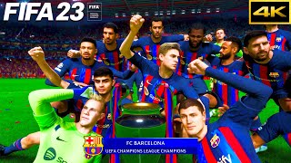 FIFA 23 - FC BARCELONA vs. MAN CITY - Ft. Messi, Suárez, Neymar - UCL Final - PS5™ [ 4K ]