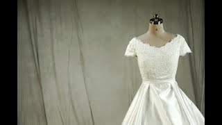 How to sew a 1960s wedding dress by LaRovias?