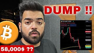 Bitcoin DUMPING 🚨🚨| BITCOIN UPDATE hindi | Bitcoin Live Analysis