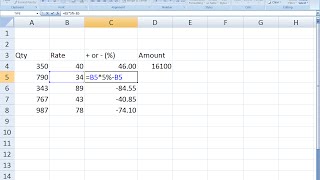 How to Calculate Percentage in Same Column in Excel