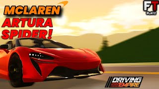 Should YOU Buy The NEW Limited Mclaren Artura Spider In Roblox Driving Empire?!