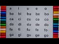 Belajar Membaca AIUEO |  Membaca Huruf Konsanan dan Vokal | Membaca 1 Suku Kata